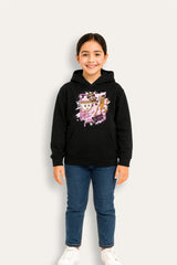 Girls Brainrot Black Hoodie - Brand Threads