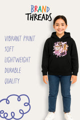 Girls Brainrot Black Hoodie - Brand Threads