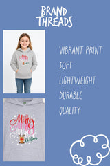 Girls Christmas Grey Hoodie - Brand Threads