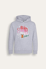 Girls Christmas Grey Hoodie - Brand Threads
