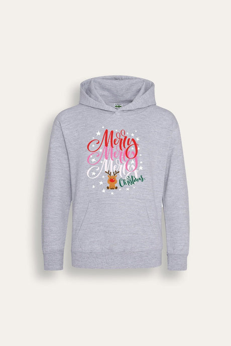 Girls Christmas Grey Hoodie - Brand Threads