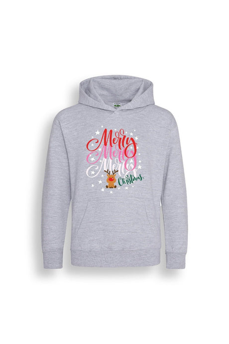 Girls Christmas Grey Hoodie - Brand Threads