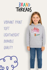 Girls Christmas Grey Hoodie - Brand Threads