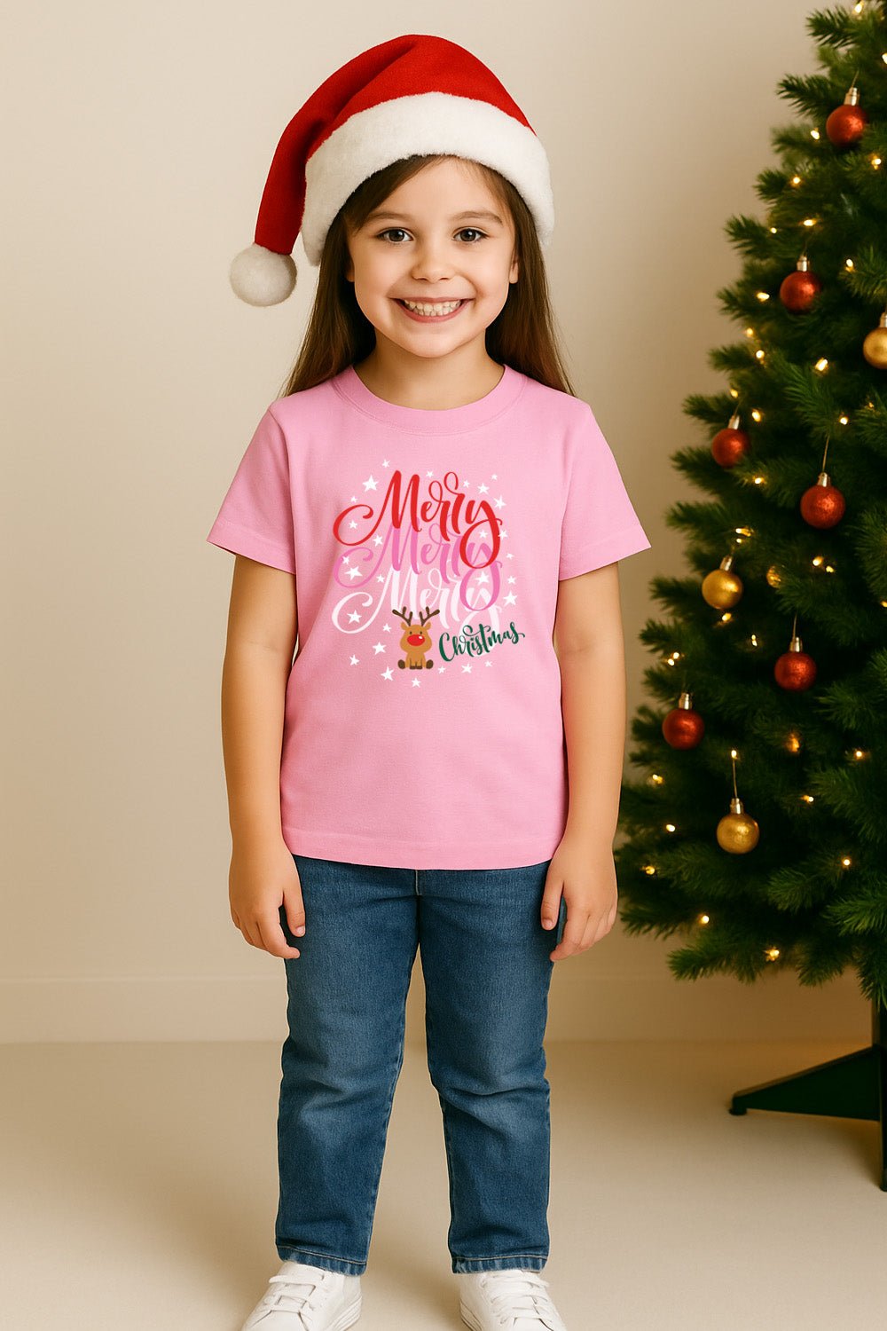 Girls Christmas T-Shirt - Brand Threads