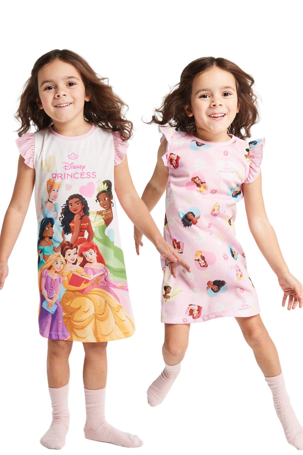 Girls Disney Princess Nightie 2 Pack - Brand Threads