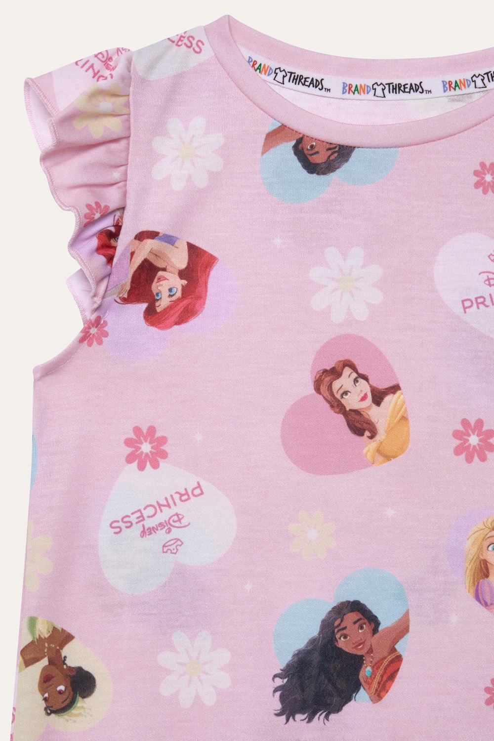 Girls Disney Princess Nightie 2 Pack - Brand Threads
