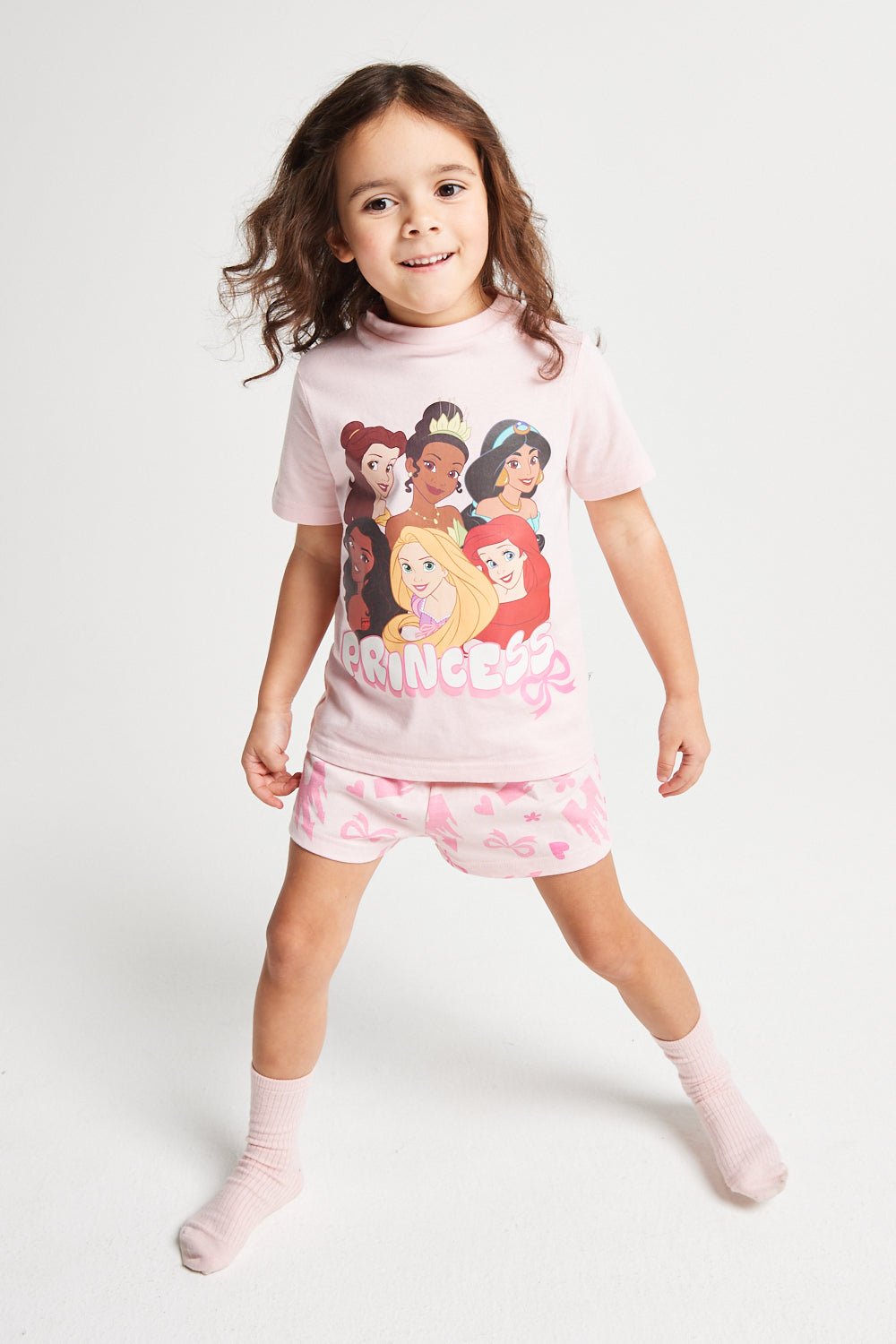 Girls Disney Princess Short Pyjamas - Brand Threads