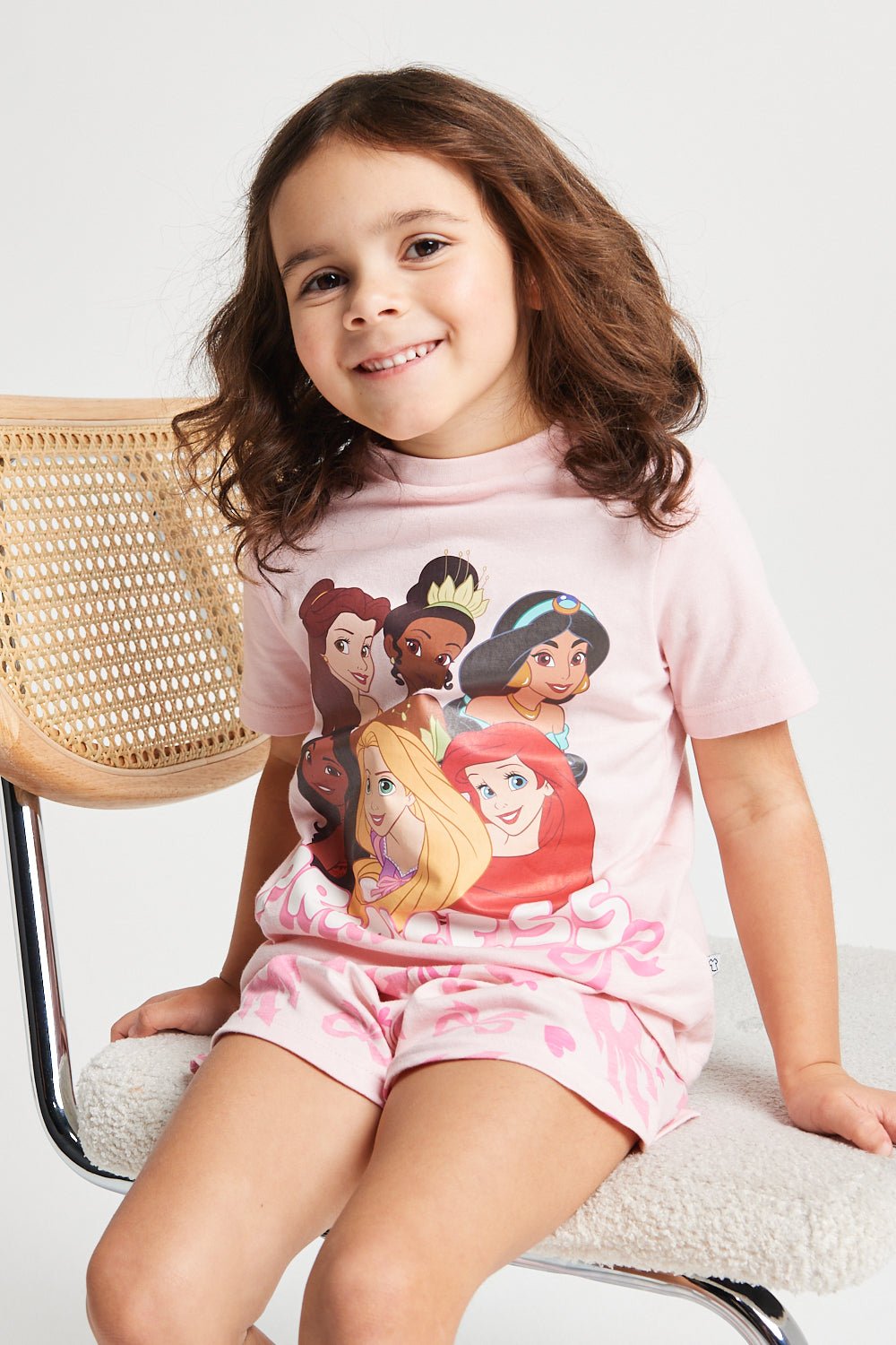 Girls Disney Princess Short Pyjamas - Brand Threads