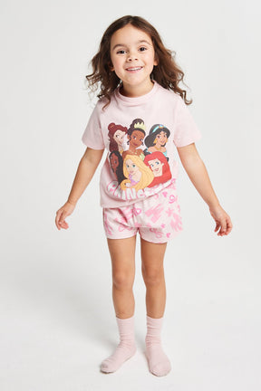 Girls Disney Princess Short Pyjamas - Brand Threads