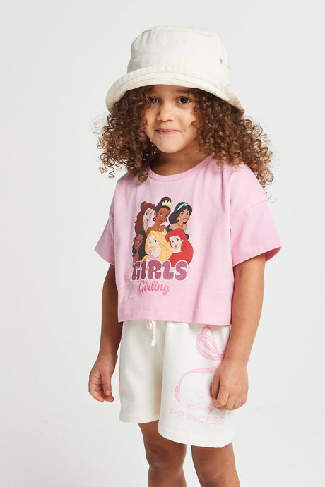 Girls Disney Princess T-shirt & Shorts Set - Brand Threads