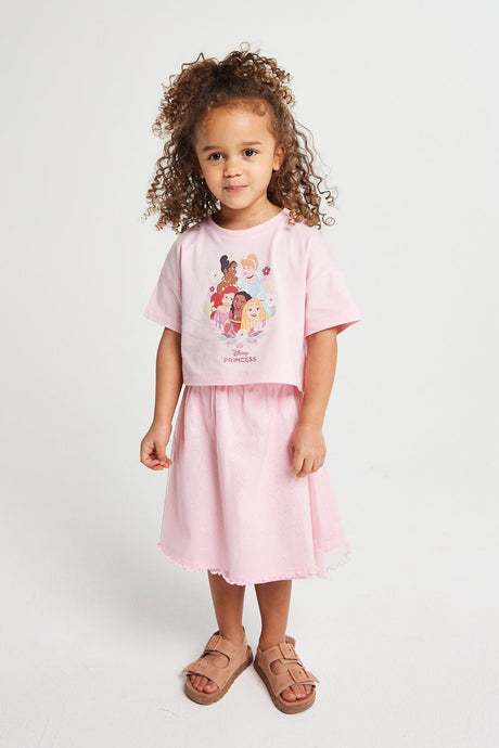 Girls Disney Princess Tee And Tutu Skirt - Brand Threads