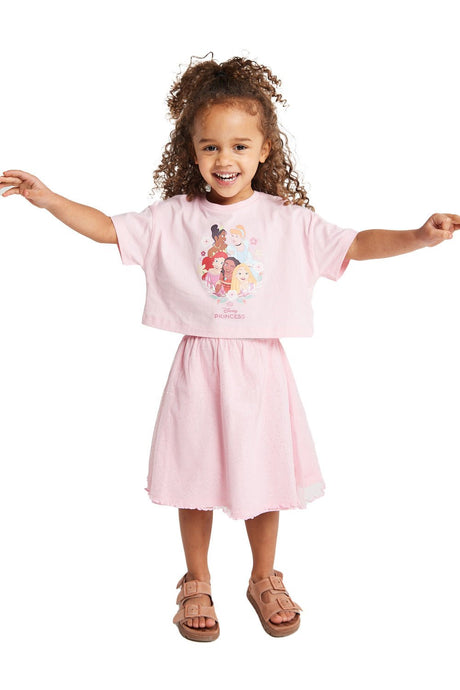 Girls Disney Princess Tee And Tutu Skirt - Brand Threads