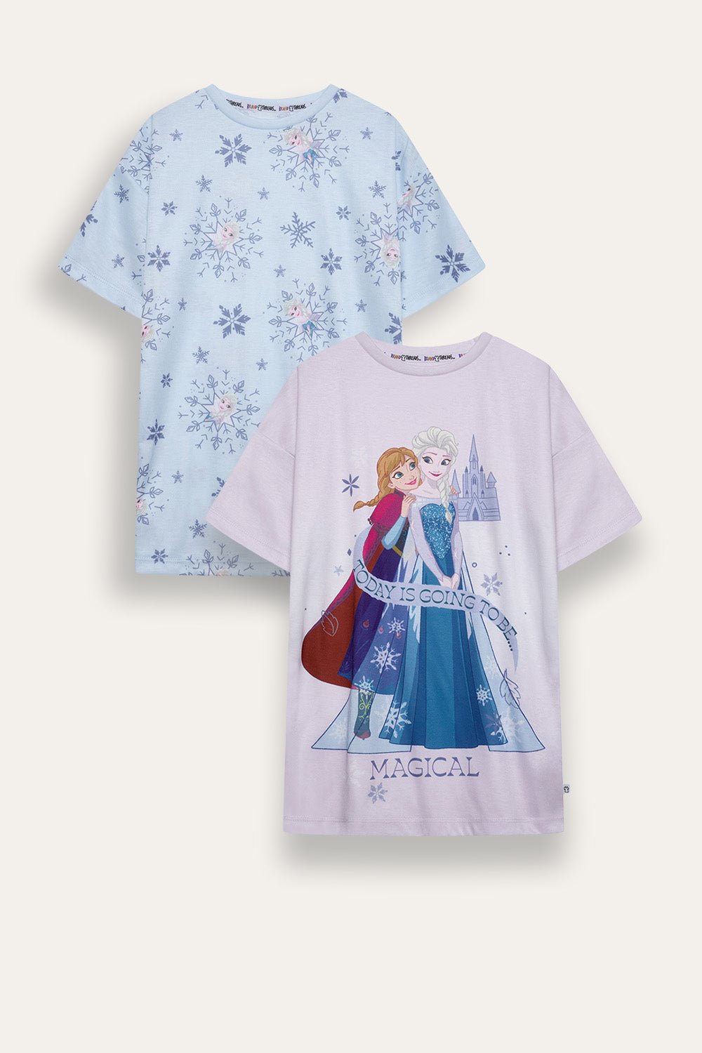 Girls Frozen 2 Pack Nighties - Brand Threads