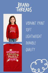Girls “Gingerbread Wishes” Christmas Sweatshirt - Brand Threads