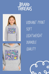 Girls Grey Squishmallows Hoodie - Brand Threads