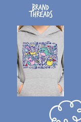 Girls Grey Squishmallows Hoodie - Brand Threads