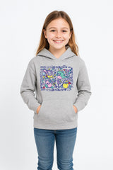 Girls Grey Squishmallows Hoodie - Brand Threads