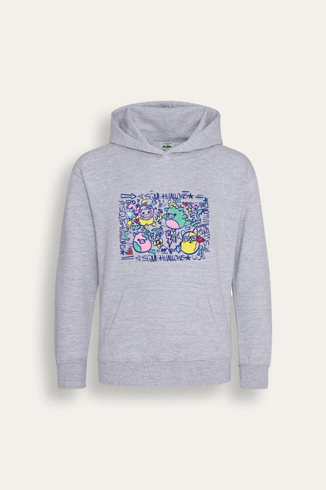 Girls Grey Squishmallows Hoodie - Brand Threads