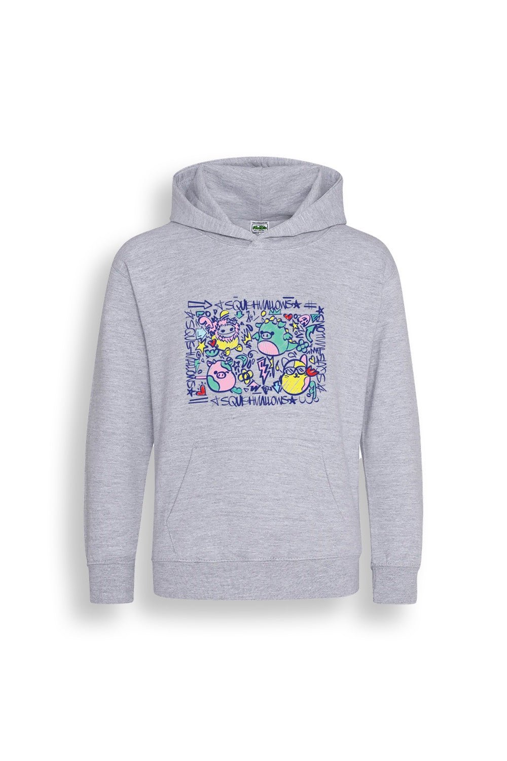Girls Grey Squishmallows Hoodie - Brand Threads