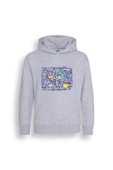 Girls Grey Squishmallows Hoodie - Brand Threads