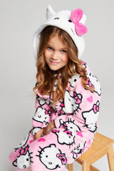 Girls Hello Kitty Dressing Gown - Brand Threads