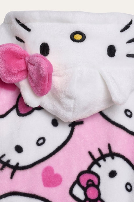 Girls Hello Kitty Dressing Gown - Brand Threads