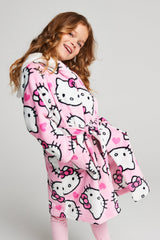 Girls Hello Kitty Dressing Gown - Brand Threads