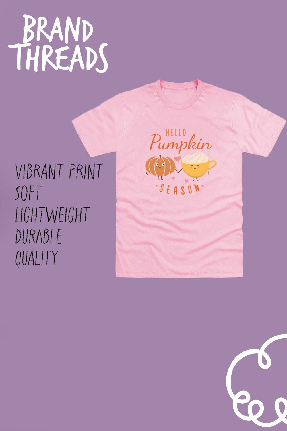 Girls 'Hello Pumpkin Season' Pink T-Shirt - Brand Threads