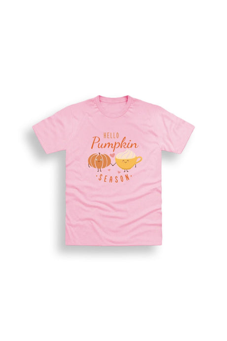Girls 'Hello Pumpkin Season' Pink T-Shirt - Brand Threads