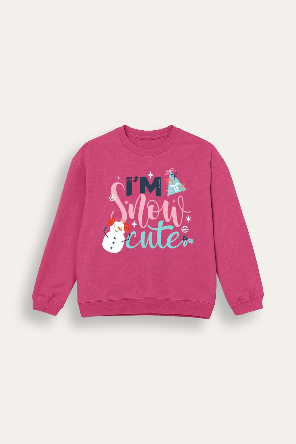 Girls “I’m Snow Cute” Christmas Sweatshirt - Brand Threads