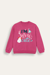 Girls “I’m Snow Cute” Christmas Sweatshirt - Brand Threads