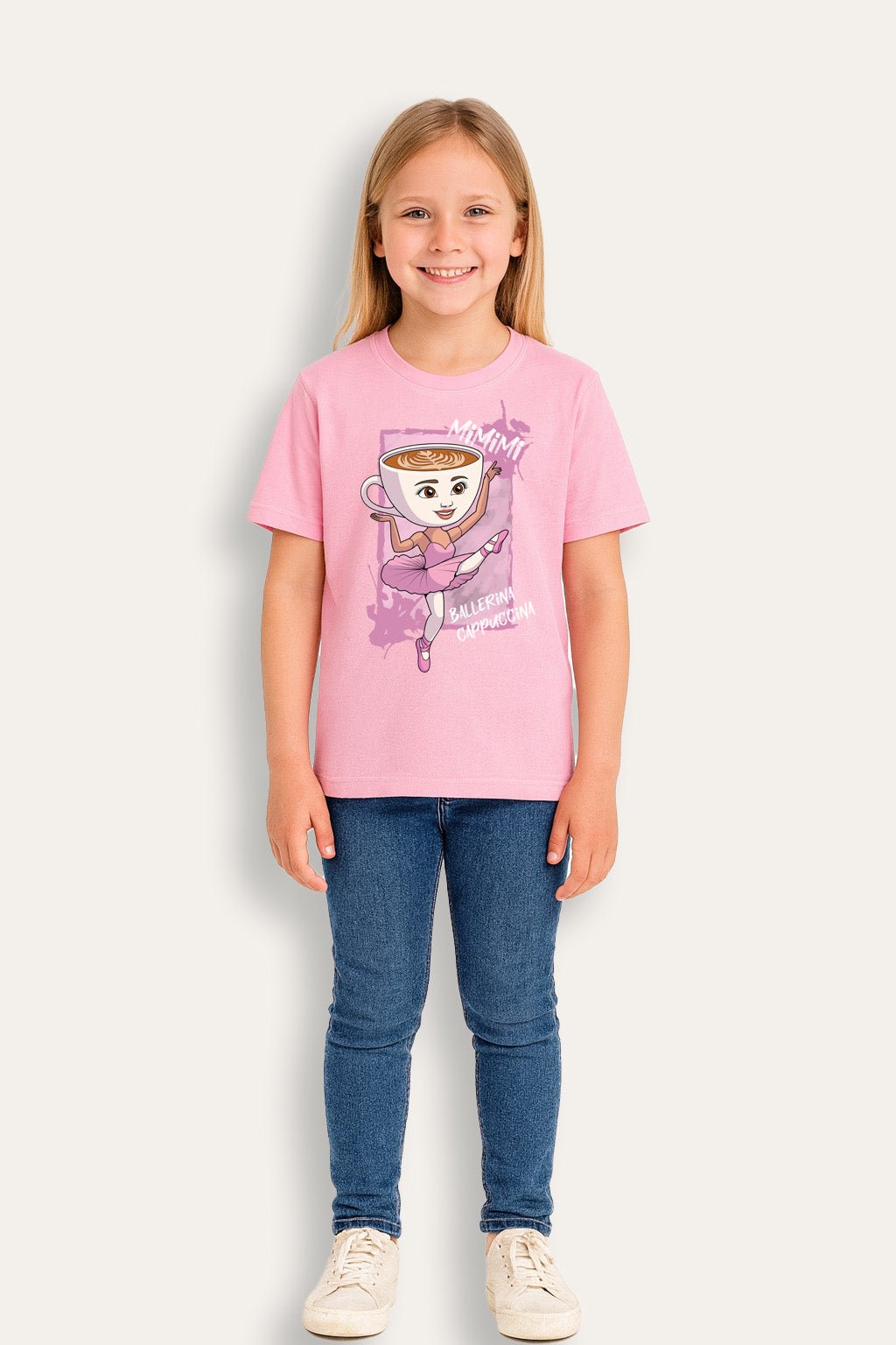 Girls Italian Brainrot Baby Pink T-Shirt - Brand Threads
