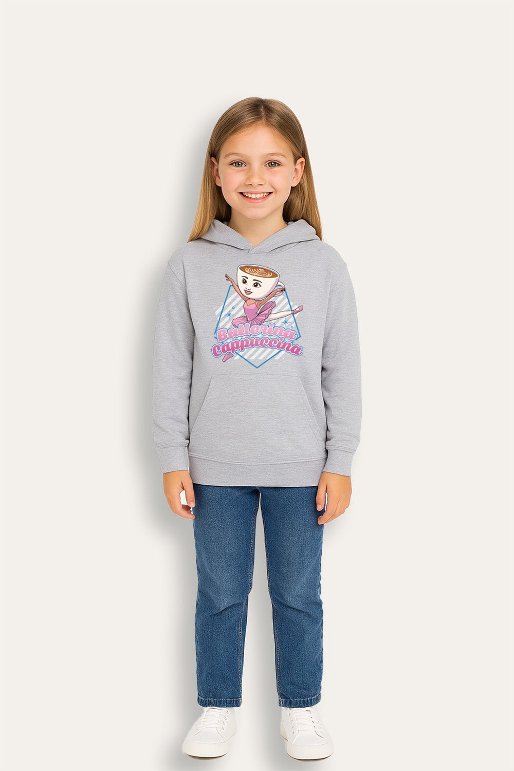 Girls Italian Brainrot “Ballerina Cappucina” Hoodie - Brand Threads