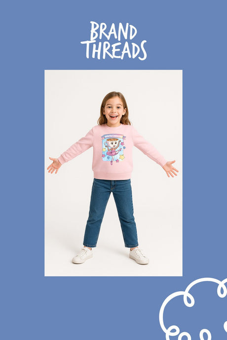 Girls Italian Brainrot 'Ballerina Cappucina' Sweatshirt - Brand Threads