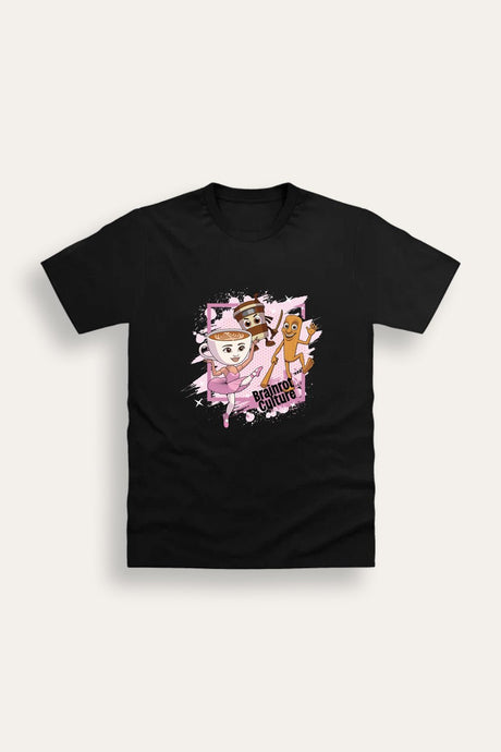 Girls Italian Brainrot Black T-Shirt - Brand Threads