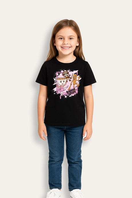 Girls Italian Brainrot Black T-Shirt - Brand Threads