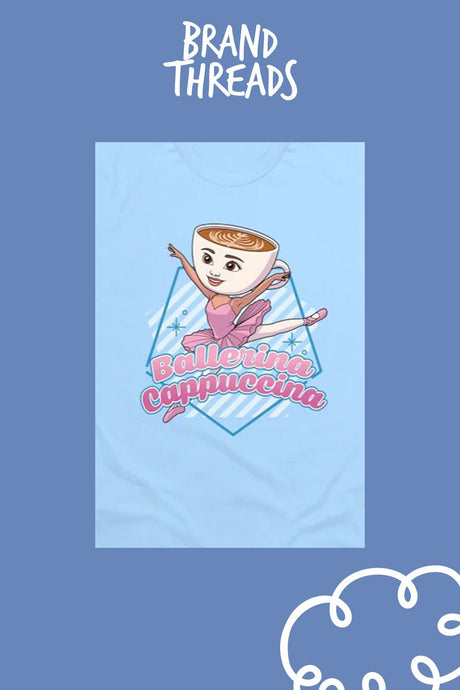 Girls Italian Brainrot Blue T-Shirt - Brand Threads