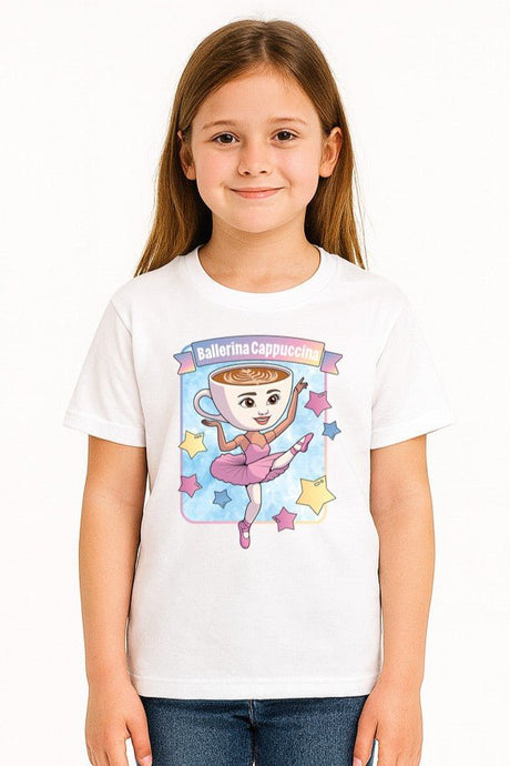 Girls Italian Brainrot White T-Shirt - Brand Threads