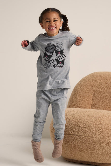 Girls Kuromi Grey Pyjama Set - Brand Threads