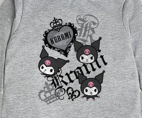 Girls Kuromi Grey Pyjama Set - Brand Threads