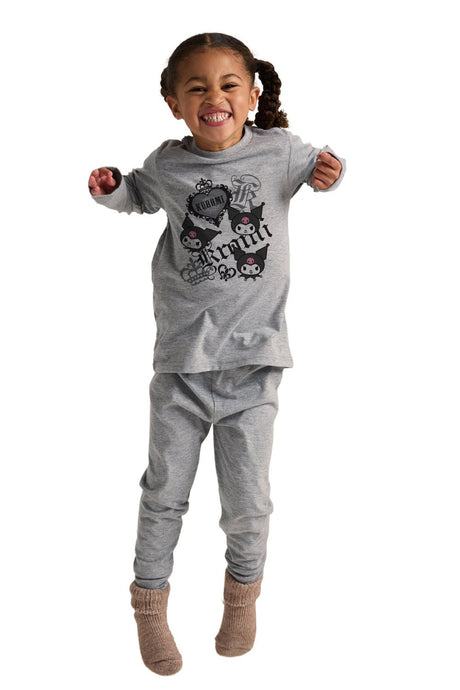 Girls Kuromi Grey Pyjama Set - Brand Threads