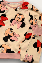 Girls Minnie Mouse All Over Print Pyjamas - Brand Threads