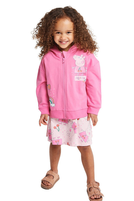 Girls Peppa Pig Dress & Hoodie Set - Brand Threads