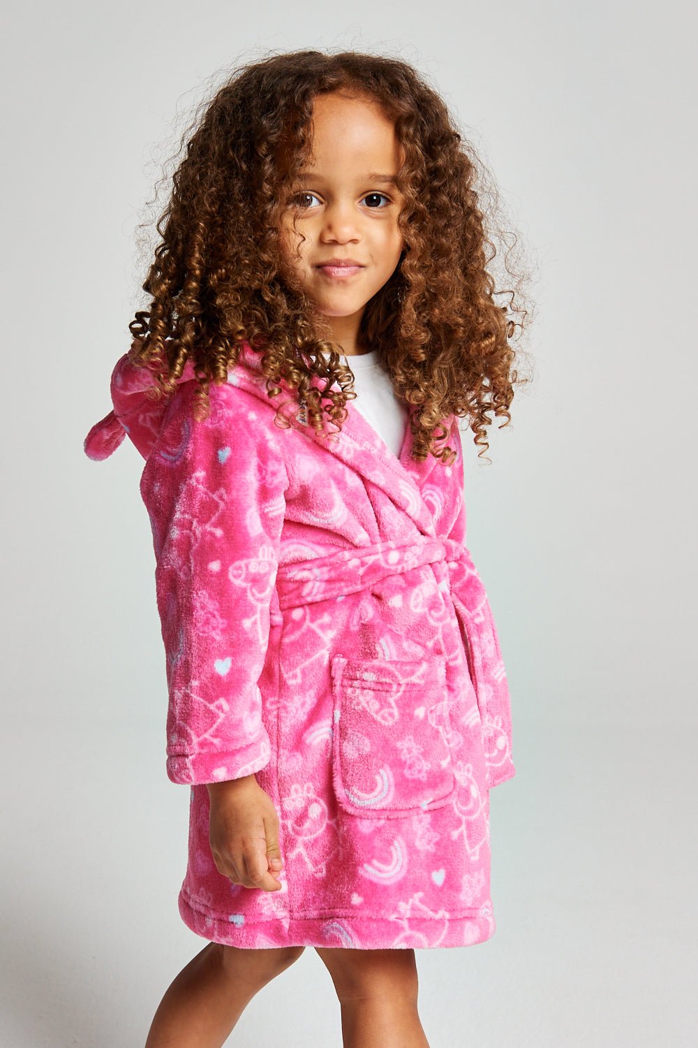 Girls Peppa Pig Fleece Dressing Gown - Brand Threads