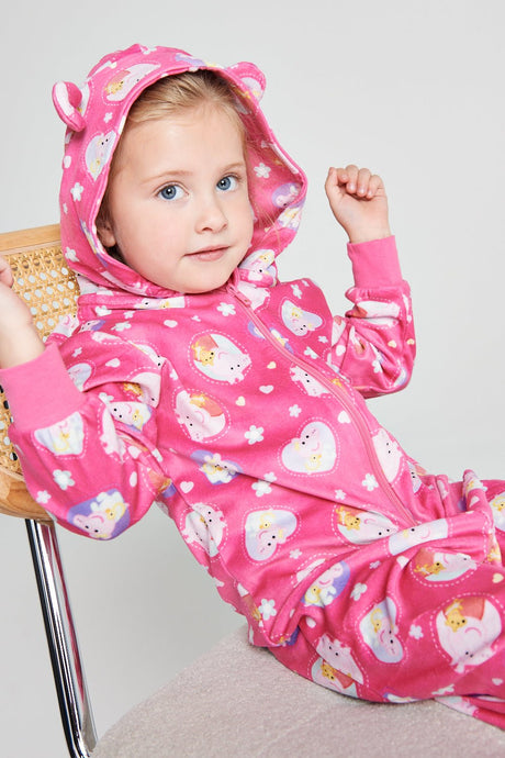 Girls Peppa Pig Fleece Onesie - Brand Threads