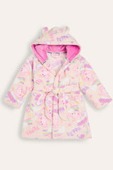 Girls Peppa Pig Hooded Dressing Gown - Brand Threads