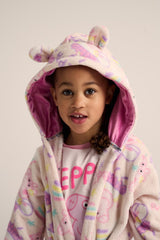 Girls Peppa Pig Hooded Dressing Gown - Brand Threads