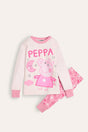 Girls Peppa Pig Jersey Pyjamas Set - Brand Threads