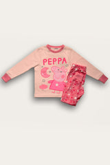 Girls Peppa Pig Jersey Pyjamas Set - Brand Threads