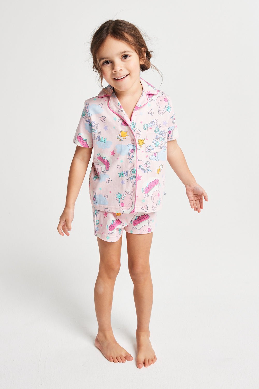 Girls Peppa Pig Short Pyjama Set - Brand Threads